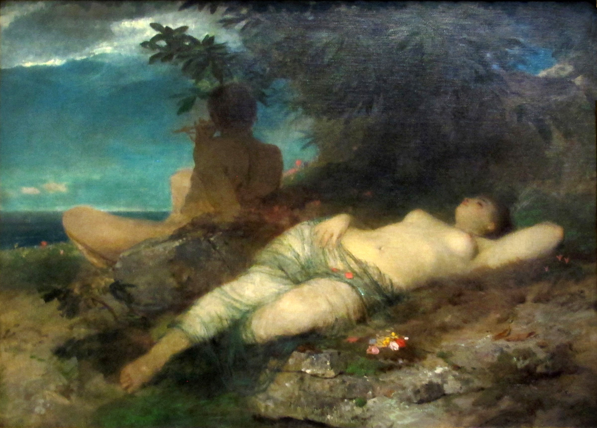 nymph and satyr
